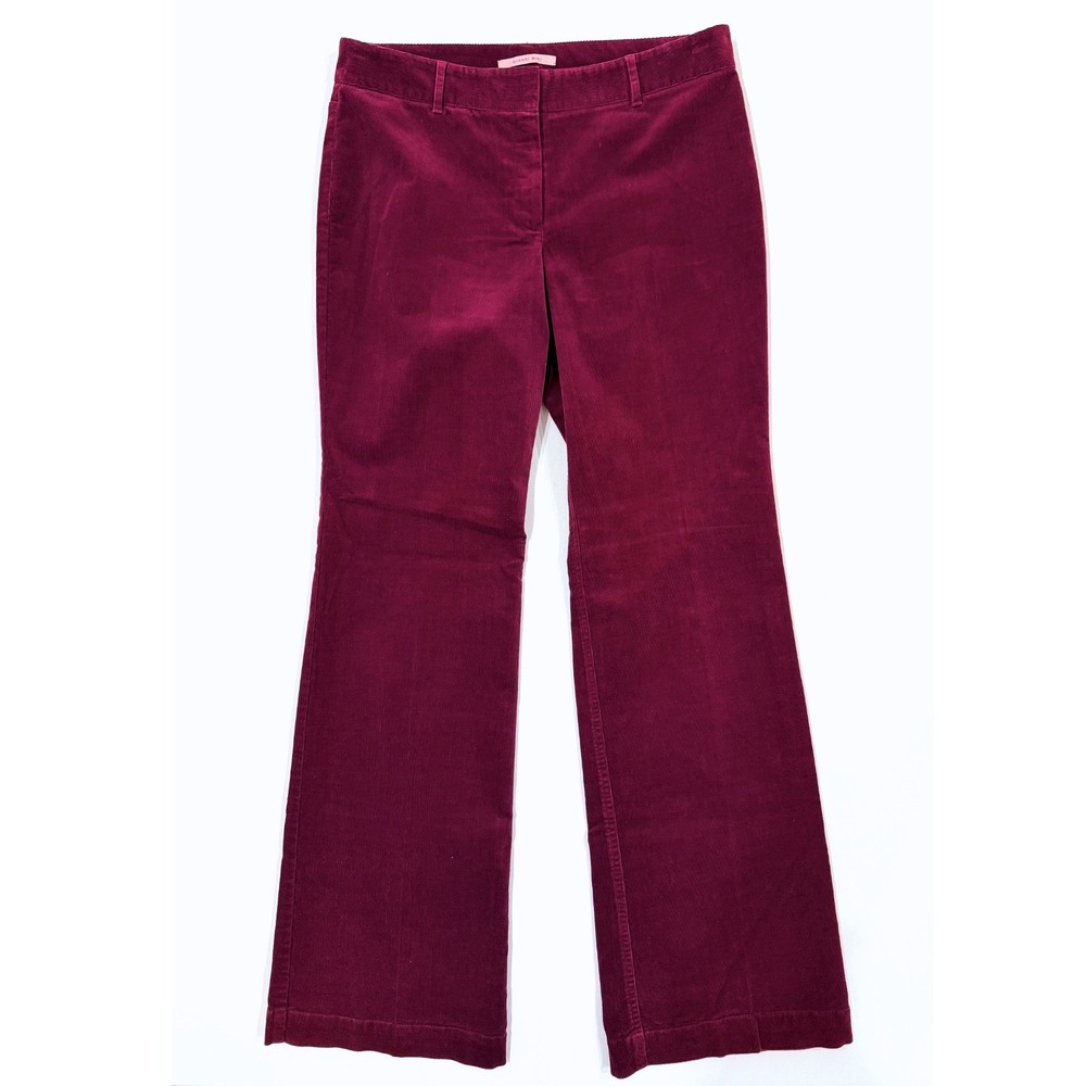 Gianni Bini Burgundy Corduroy Flare Pants Size 10 EUC Low Rise Bootcut